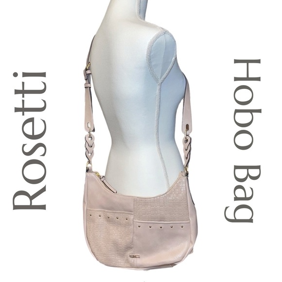 Rosetti Beige Hobo Bag Crossbody Gold Detail NWOT - Picture 1 of 9